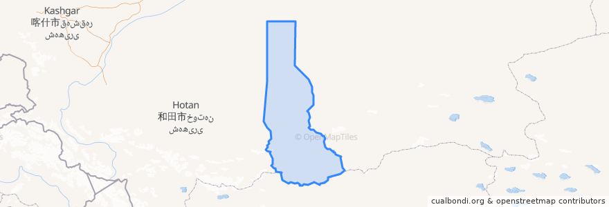 Mapa de ubicacion de Niye.