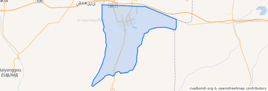 Mapa de ubicacion de 独山子区.