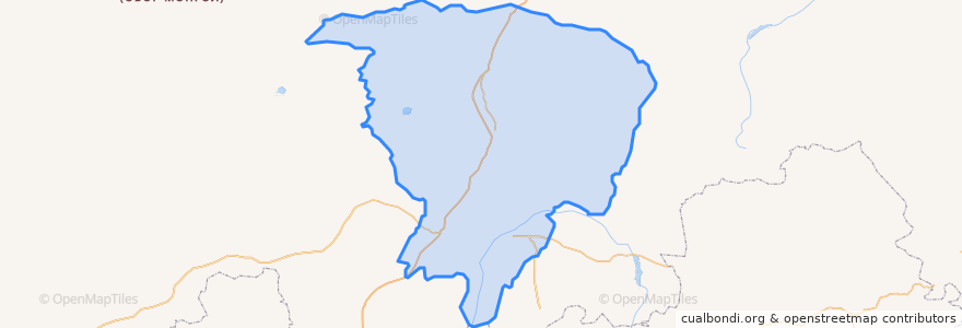 Mapa de ubicacion de 正蓝旗 ᠰᠢᠯᠤᠭᠤᠨ ᠬᠥᠬᠡ ᠬᠣᠰᠢᠭᠤ.