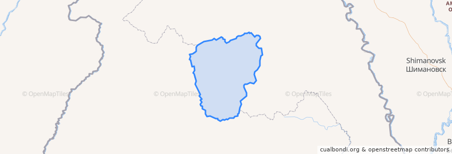 Mapa de ubicacion de 呼中区.