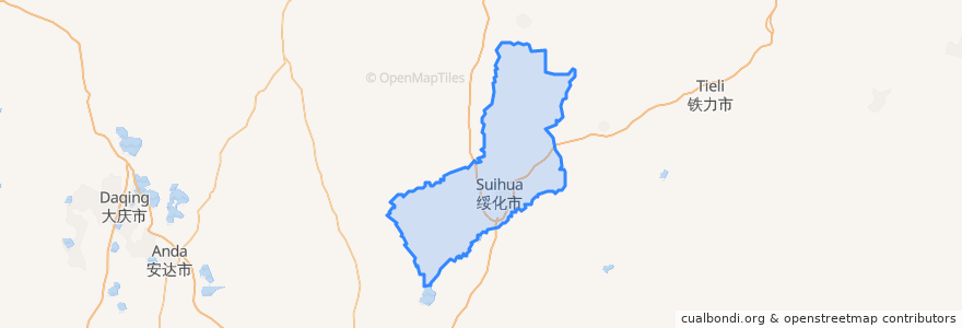 Mapa de ubicacion de Beilin District.