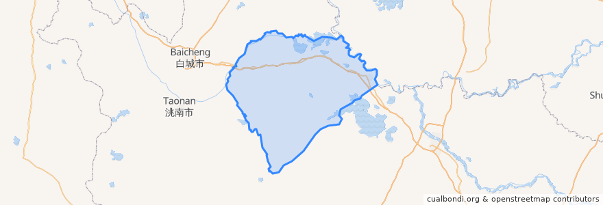 Mapa de ubicacion de Da'an City.