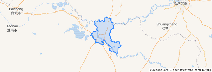 Mapa de ubicacion de Ningjiang District.