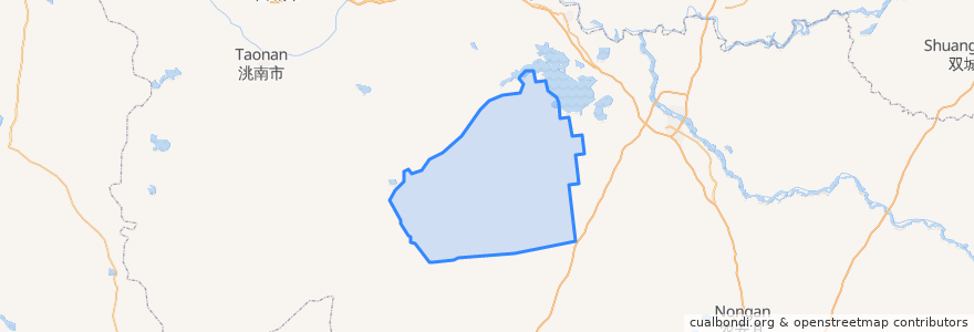 Mapa de ubicacion de Qian'an County.