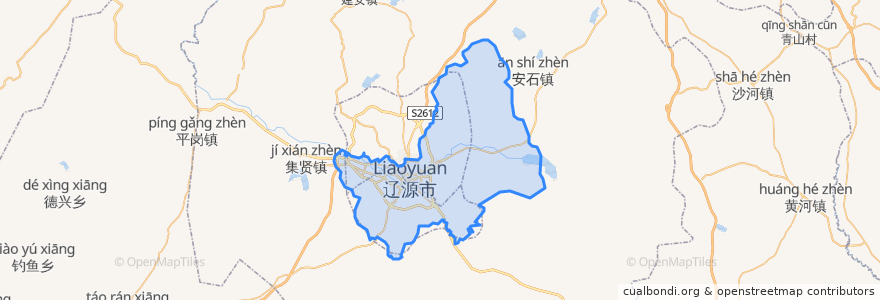 Mapa de ubicacion de Longshan District.