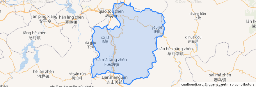Mapa de ubicacion de 난펀구.