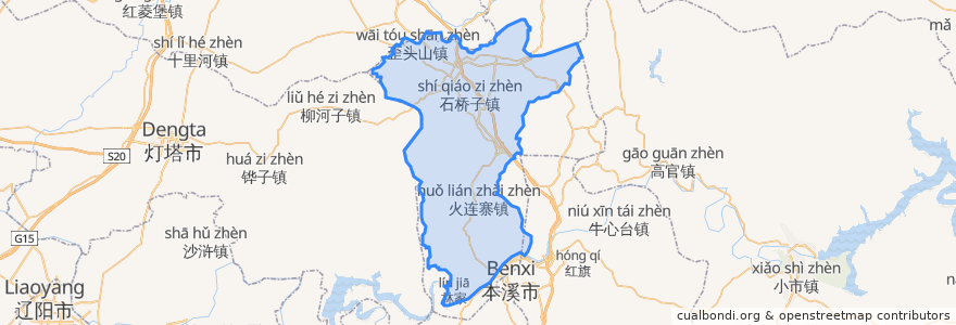 Mapa de ubicacion de 시후구.