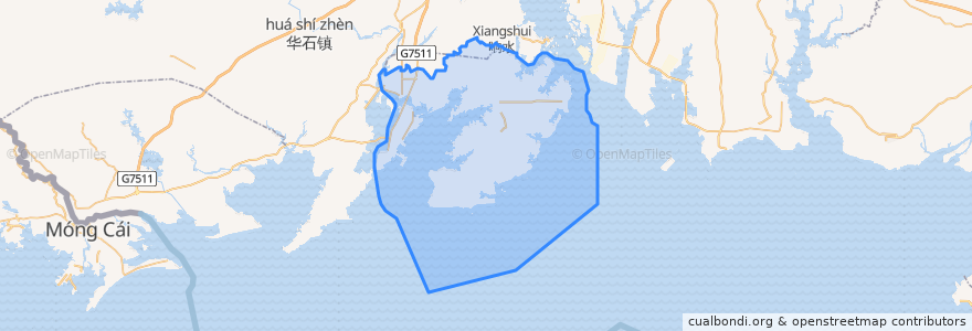 Mapa de ubicacion de Gangkou District.