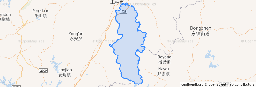 Mapa de ubicacion de 루촨현.
