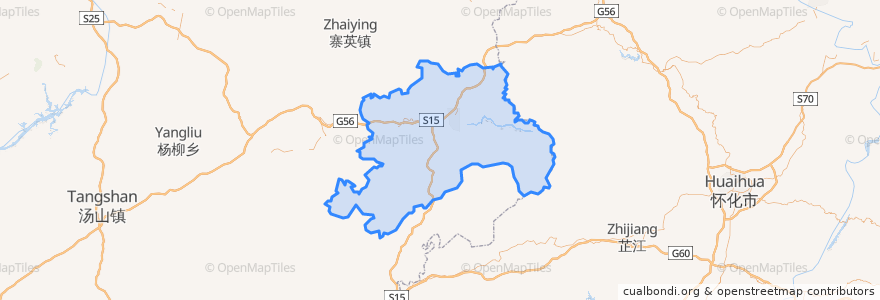 Mapa de ubicacion de Bijiang.