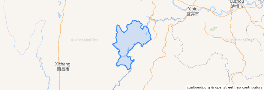 Mapa de ubicacion de Leibo County.