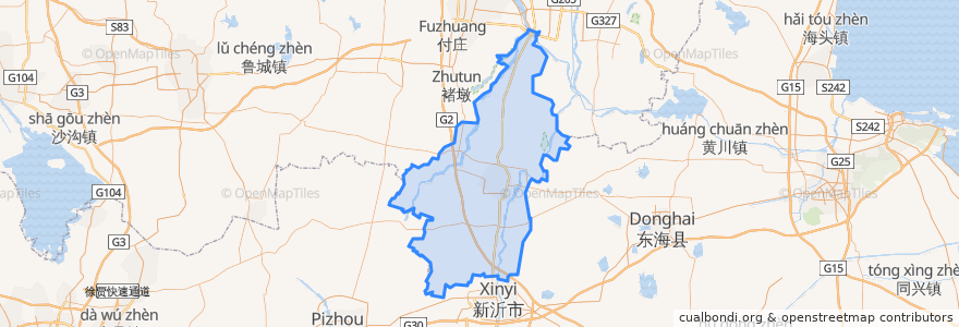 Mapa de ubicacion de Tancheng County.