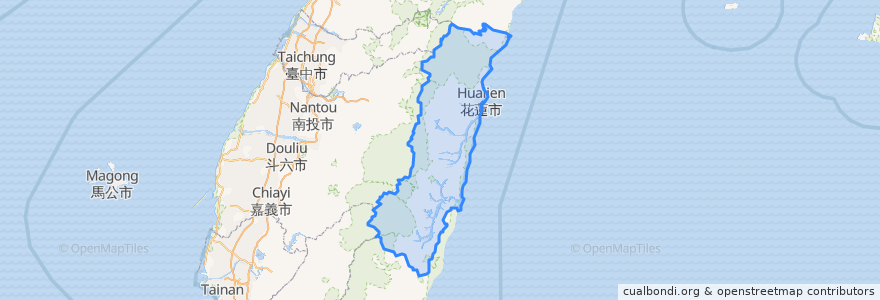 Mapa de ubicacion de هوالين.