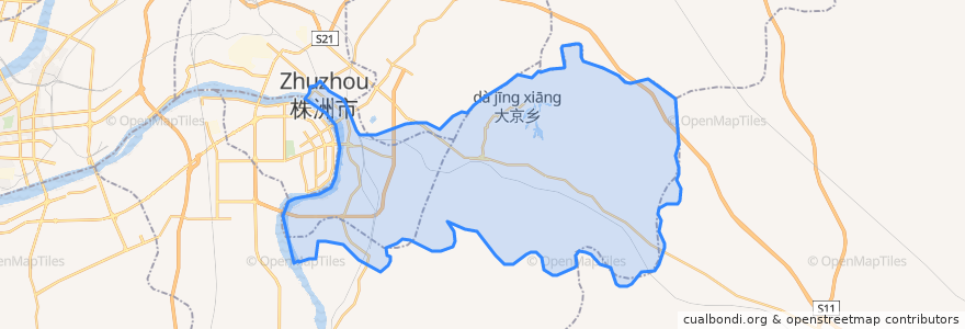 Mapa de ubicacion de Lusong District.