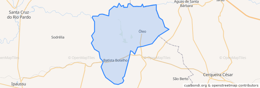 Mapa de ubicacion de Óleo.