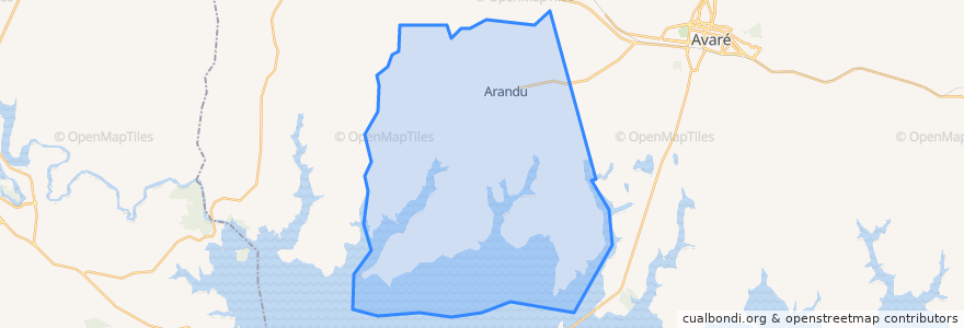 Mapa de ubicacion de Arandu.