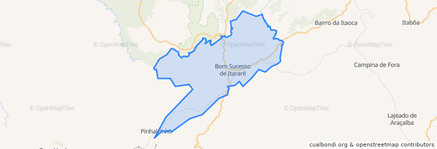 Mapa de ubicacion de Bom Sucesso de Itararé.