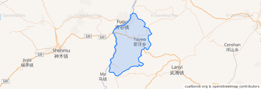 Mapa de ubicacion de Baode County.