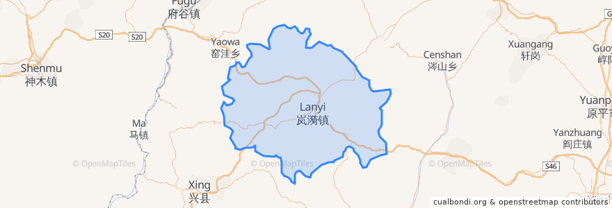 Mapa de ubicacion de Kelan County.