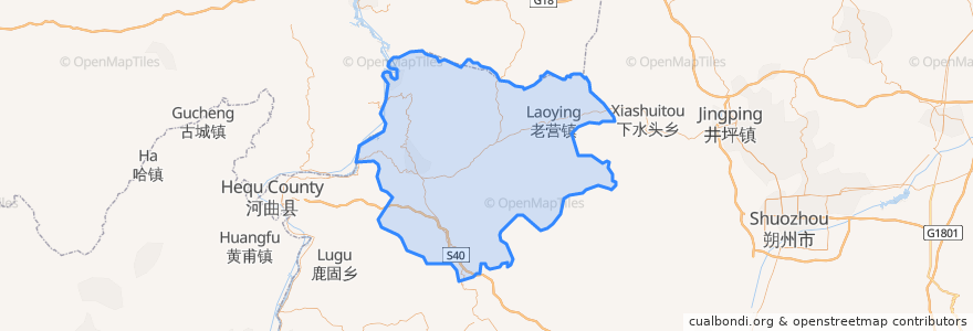 Mapa de ubicacion de Pianguan County.