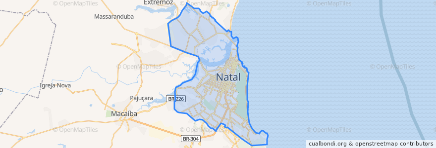 Mapa de ubicacion de Натал.