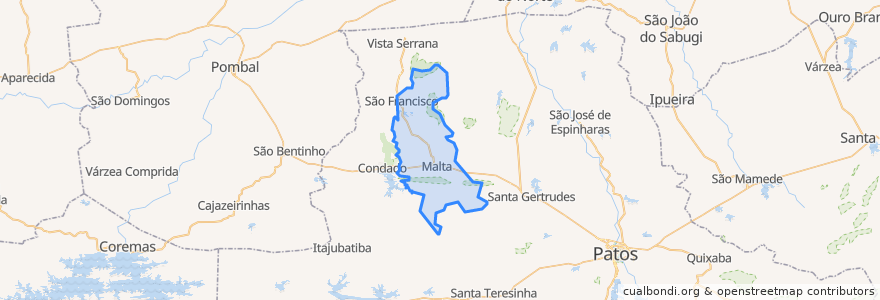 Mapa de ubicacion de Malta.