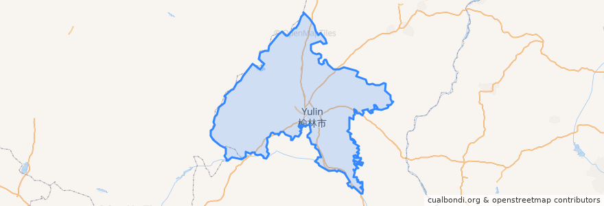 Mapa de ubicacion de Yuyang District.