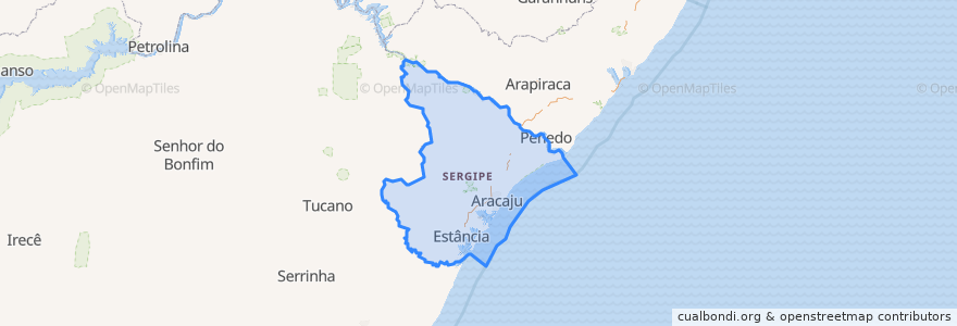 Mapa de ubicacion de سيرجيبي.