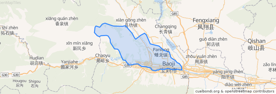 Mapa de ubicacion de Jintai District.