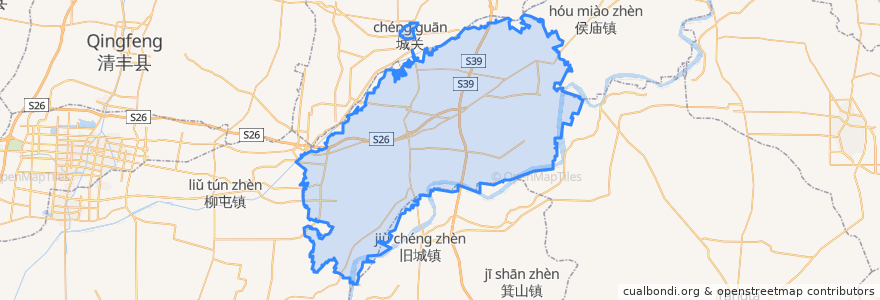 Mapa de ubicacion de Fanxian County.