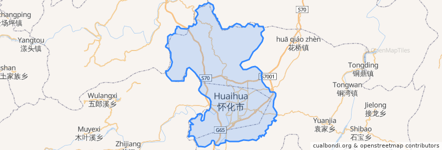 Mapa de ubicacion de 허청구.
