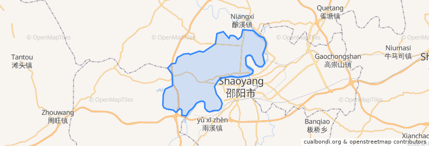 Mapa de ubicacion de 北塔区.