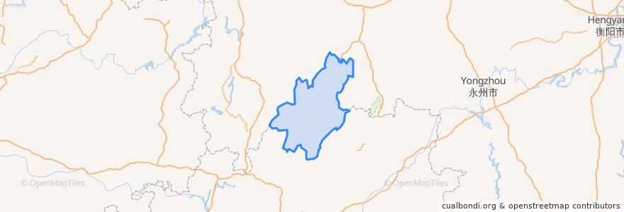Mapa de ubicacion de 城歩ミャオ族自治県.