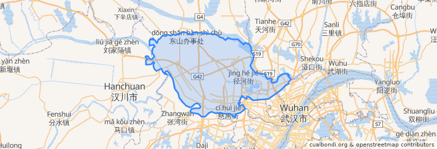Mapa de ubicacion de 둥시후구.