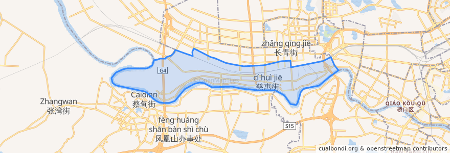 Mapa de ubicacion de Cihui Subdistrict.