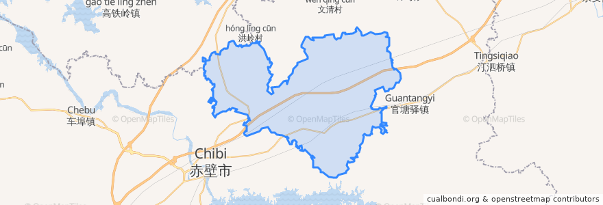 Mapa de ubicacion de Zhonghuopu.