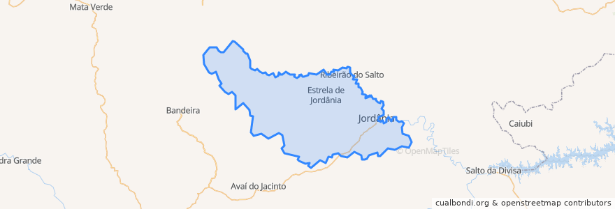Mapa de ubicacion de Jordânia.