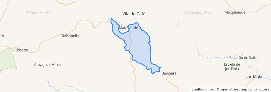 Mapa de ubicacion de Mata Verde.