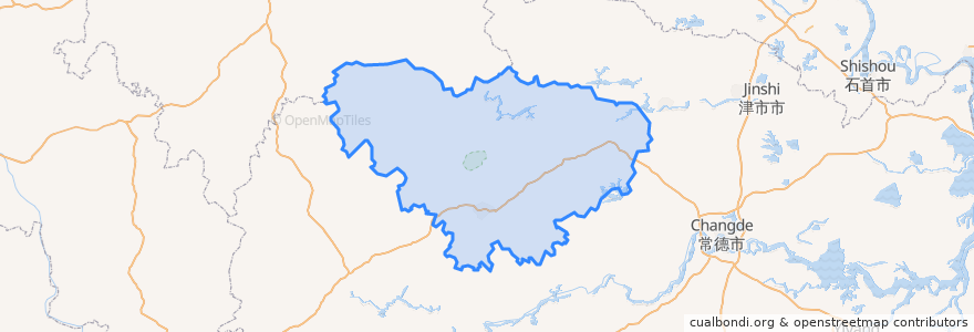 Mapa de ubicacion de Чжанцзяцзе.