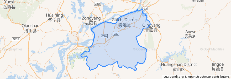Mapa de ubicacion de 구이츠구.