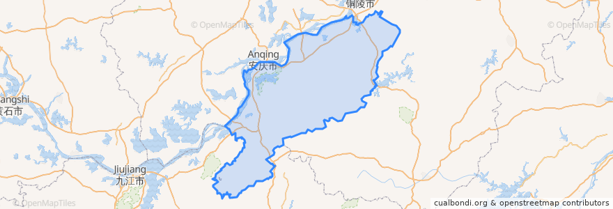Mapa de ubicacion de 츠저우시.