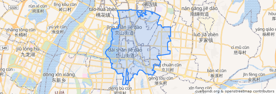Mapa de ubicacion de 青雲譜区.