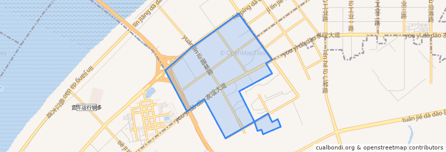 Mapa de ubicacion de Gangduhuayuan Subdistrict.