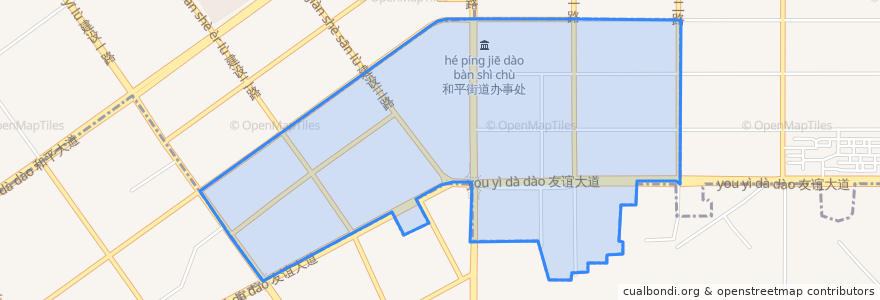 Mapa de ubicacion de Ganghuacun Subdistrict.