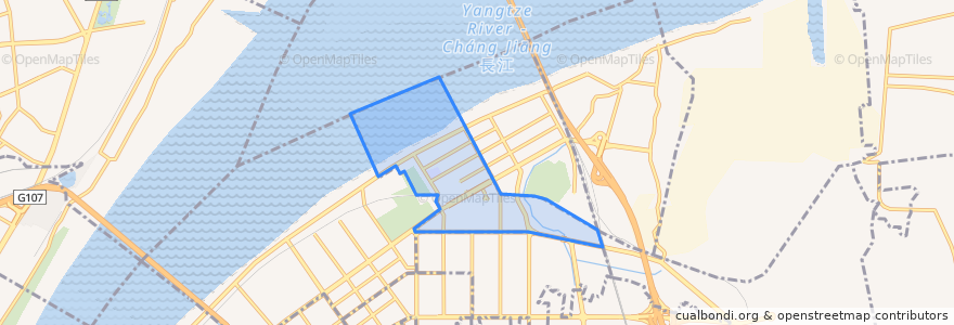 Mapa de ubicacion de Xingouqiao Subdistrict.