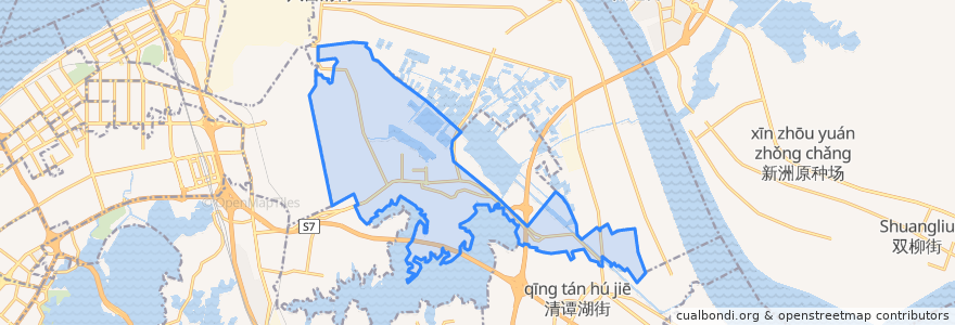 Mapa de ubicacion de Baiyushan Subdistrict.