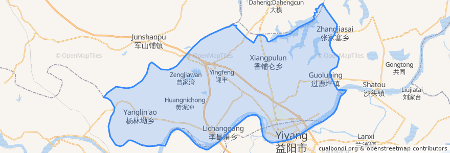 Mapa de ubicacion de Цзыян.