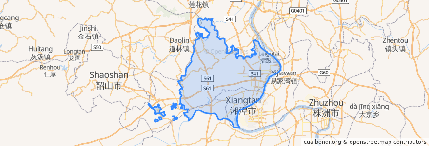 Mapa de ubicacion de Yuhu.
