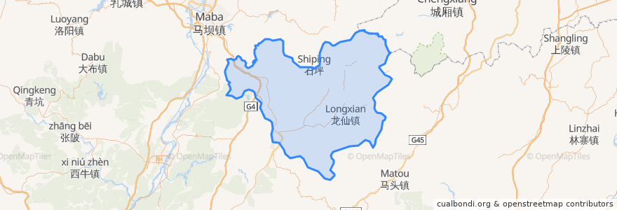Mapa de ubicacion de Wengyuan County.