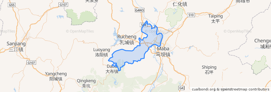 Mapa de ubicacion de Wujiang District.